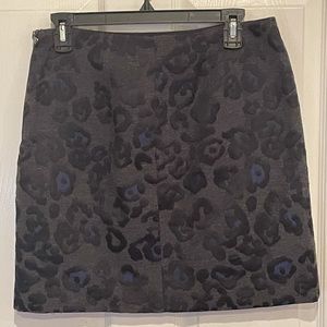 EUC Ann Taylor Petite Animal Print 6P Skirt